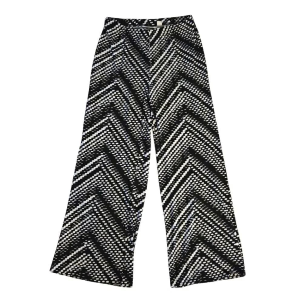 EC CHICO'S PALAZO PANTS W/ ELASTIC WAIST SZ. M TALL (CHICO'S SZ. 1)